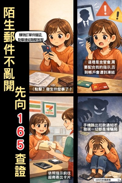 陌生郵件不亂開先向165查證